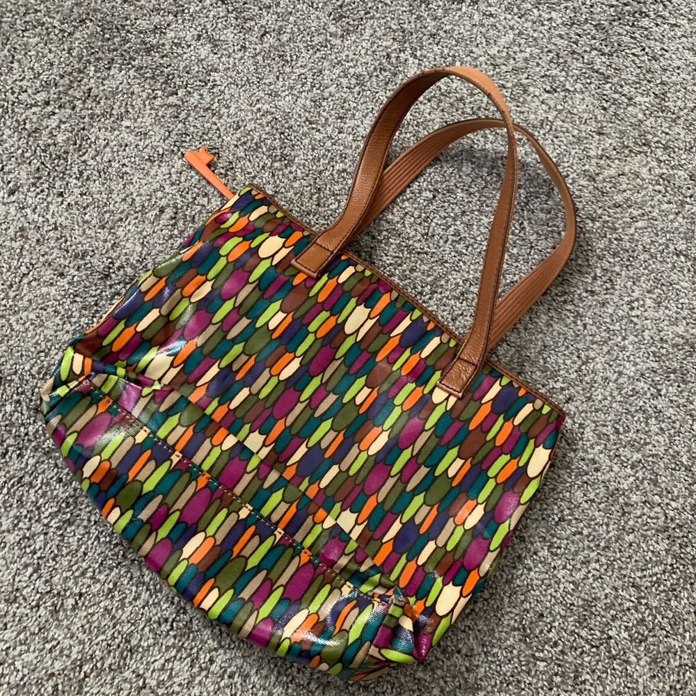 Fossil Key-Per Coated Canvas Tote - image 3